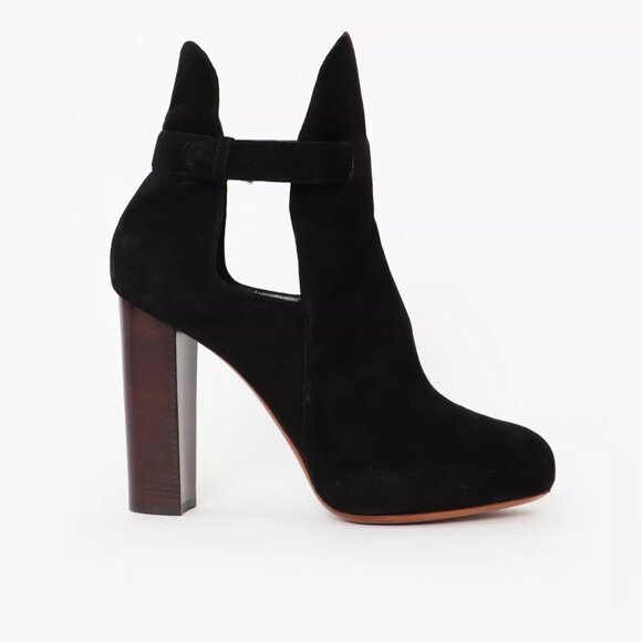 Celine A/W 2010 Suede Cut-Out Ultra High Boots - Picture 1 of 13